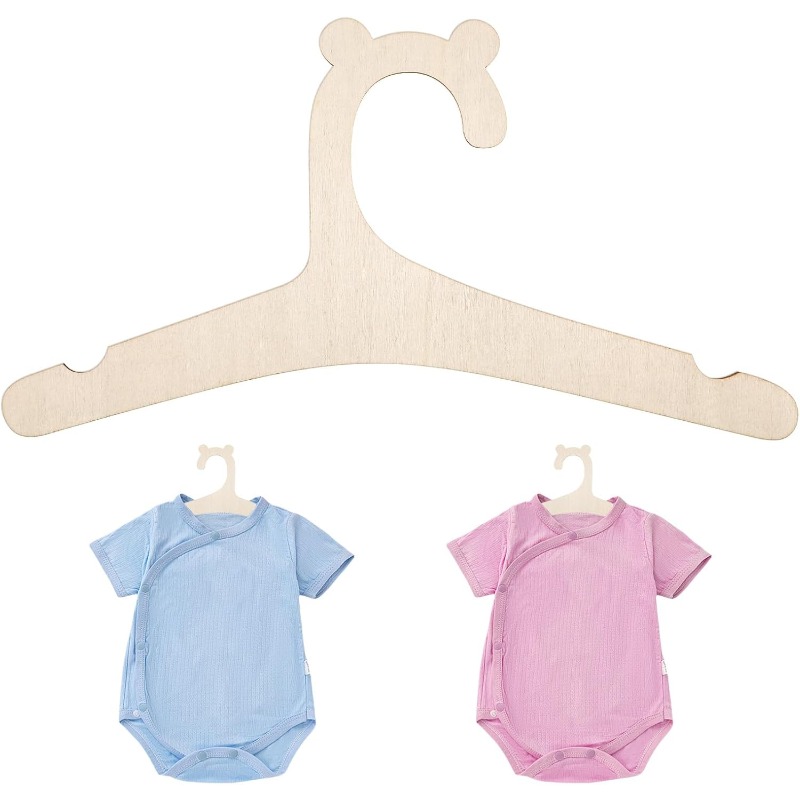 Baby Nursery Hangers - Bebek Giysi Askısı Sevimli Ayı Ahşap