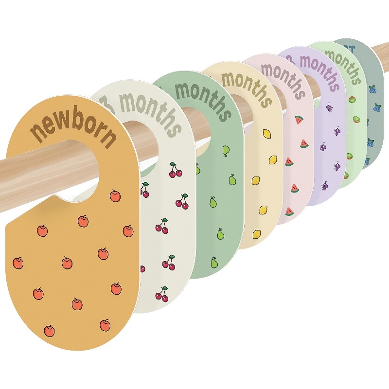 Baby Nursery Hangers - 8 adet Bebek Dolap Bölücüler Kreş
