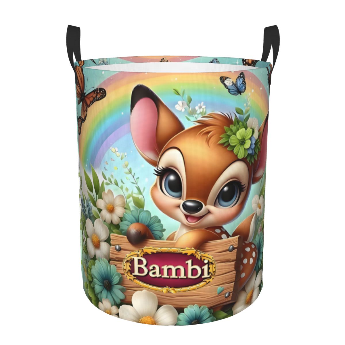 Laundry Hamper Nursery - Karikatür filmi Bambi çamaşır sepeti büyük