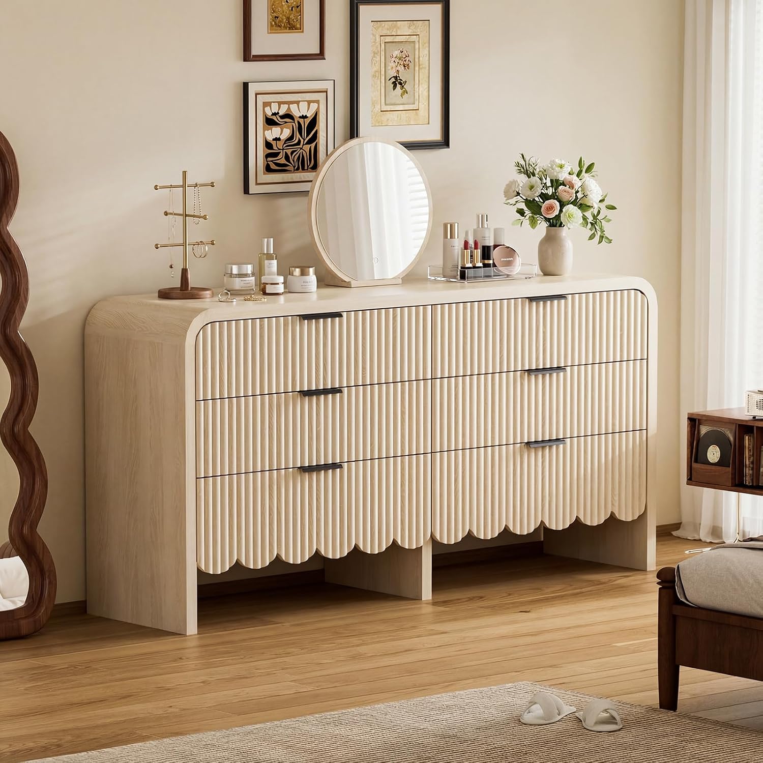 Baby Nursery Handles - Ahşap 6 Çekmeceli Şifonyer Çocuk Odası