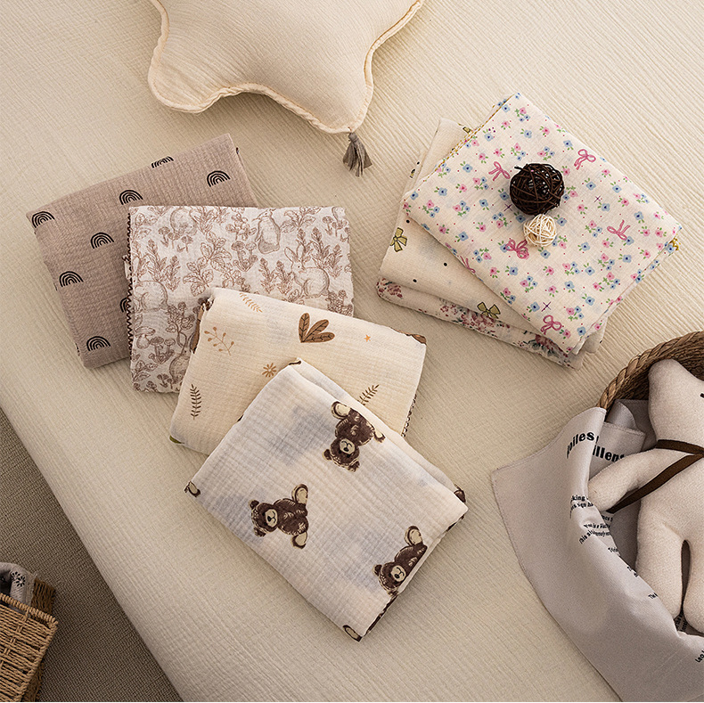 Baby Boy Nursery Quilt - Bebek Yaz Kundak Battaniyesi Yenidoğan Çiçekli