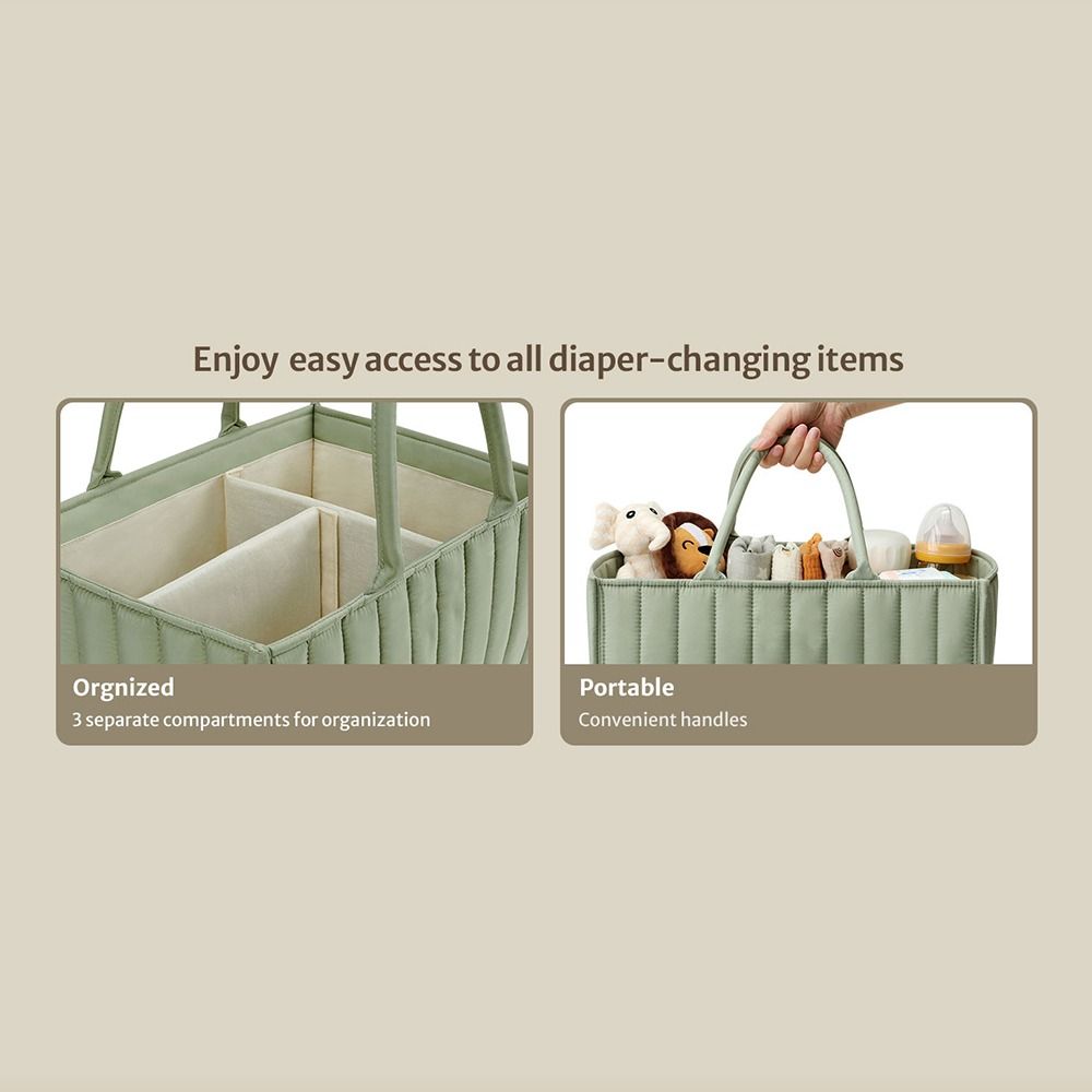 Baby Nursery Handles - Büyük Kapasiteli Bebek Bezi Saklama Çantası