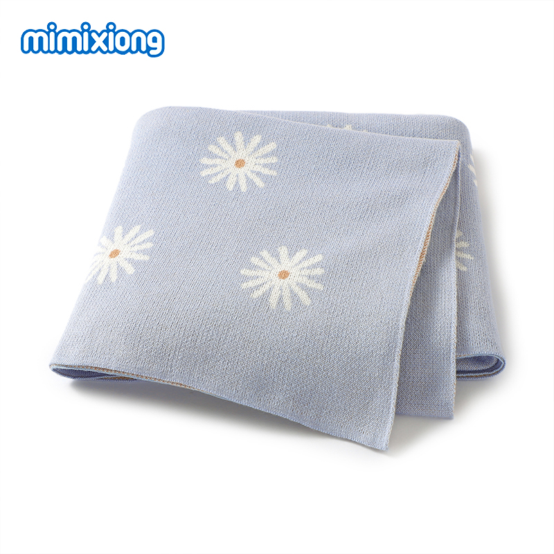 Baby Boy Nursery Quilt - Bebek Çiçek Battaniye Örme Her Mevsim