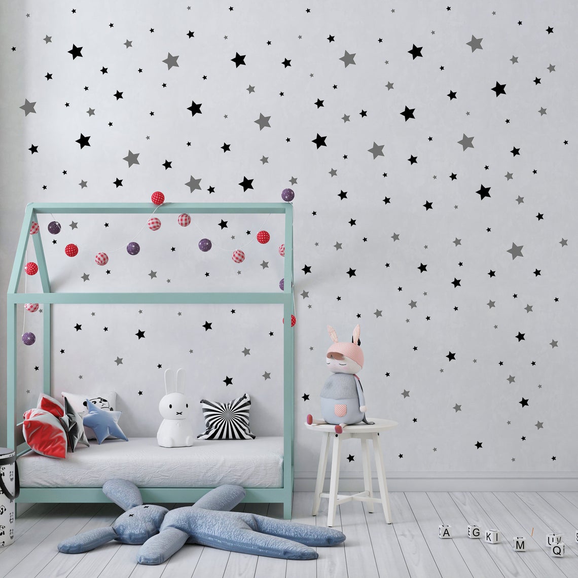 Karikatür 65 Adet Yıldız Duvar - Baby Nursery Ideas incelemesi ve fiyatı