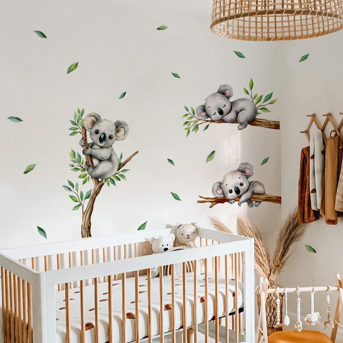 Karikatür Koala Tırmanma Ağacı - Baby Nursery Wall Mural incelemesi ve fiyatı