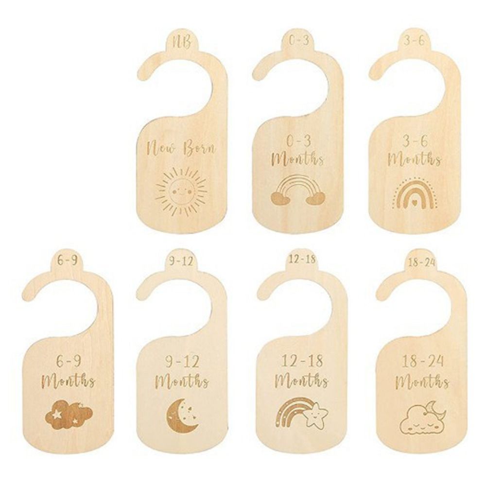 7/8 adet ahşap bebek dolap böl - Baby Nursery Hangers incelemesi ve fiyatı