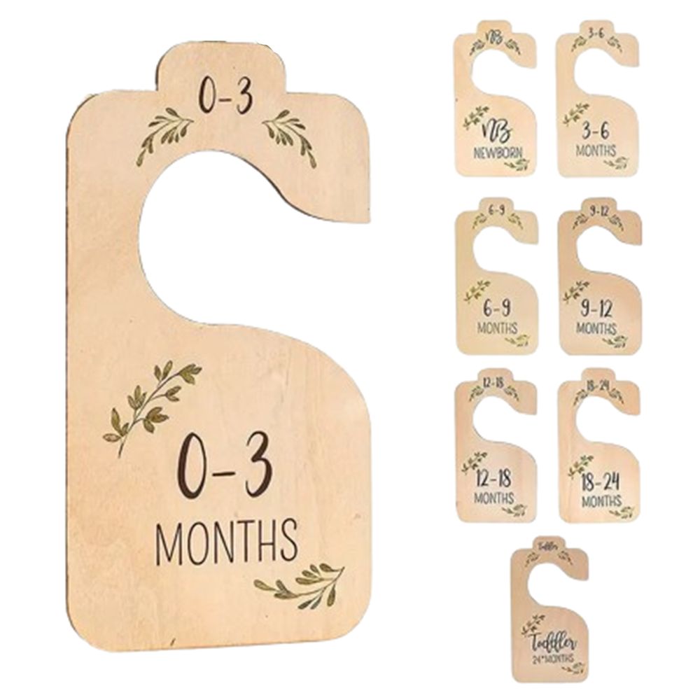 7/8 adet ahşap bebek dolap böl - Baby Nursery Hangers incelemesi ve fiyatı