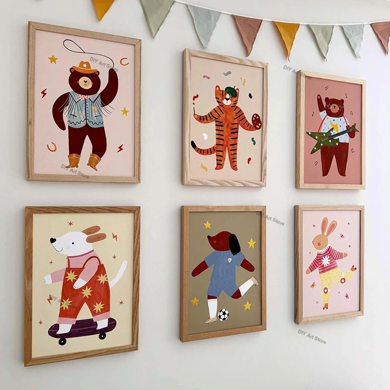 Komik Çizgi Film Hayvan Çocuk  - Baby Nursery Room incelemesi ve fiyatı