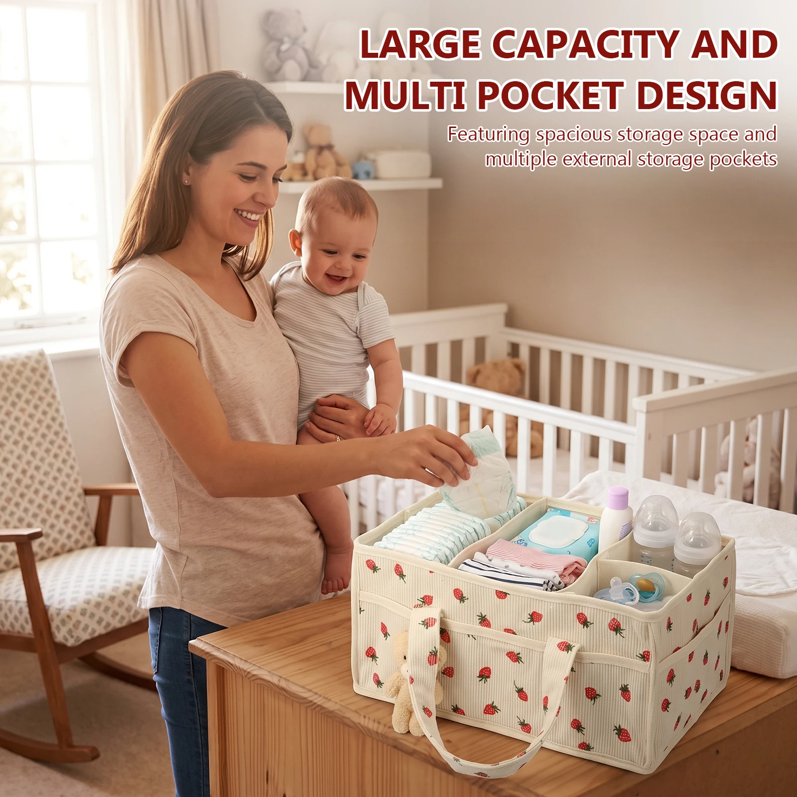 Bebek Bezi Mendil Sepeti Düzen - Baby Nursery Handles incelemesi ve fiyatı