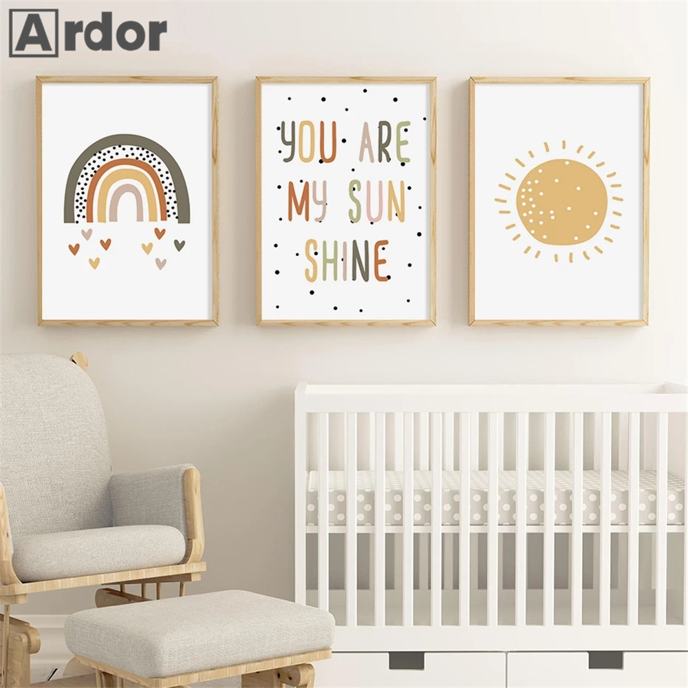 Kreş Duvar Baskılar Sen Benim  - Baby Nursery You Are My Sunshine incelemesi ve fiyatı