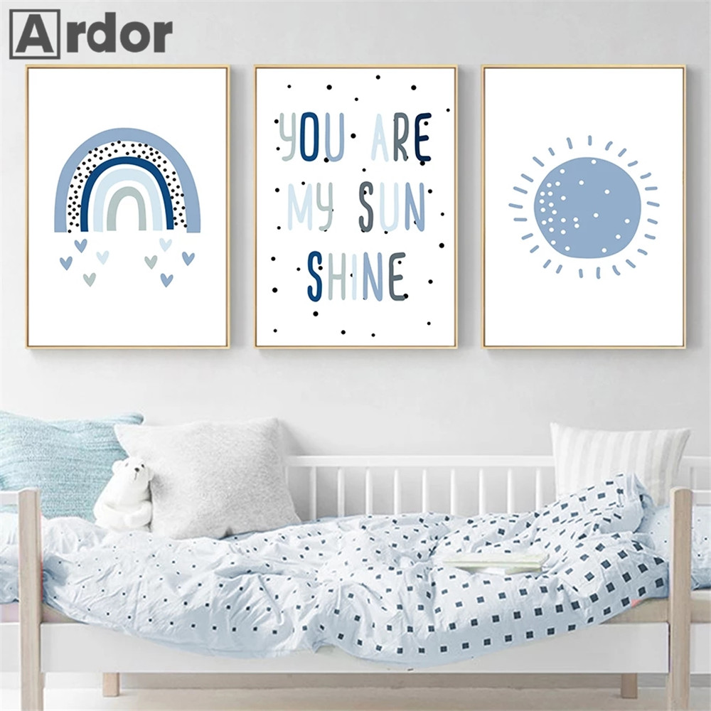 Kreş Duvar Baskılar Sen Benim  - Baby Nursery You Are My Sunshine incelemesi ve fiyatı