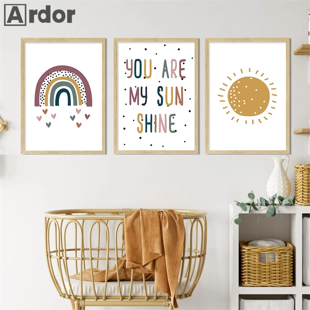 Kreş Duvar Baskılar Sen Benim  - Baby Nursery You Are My Sunshine incelemesi ve fiyatı