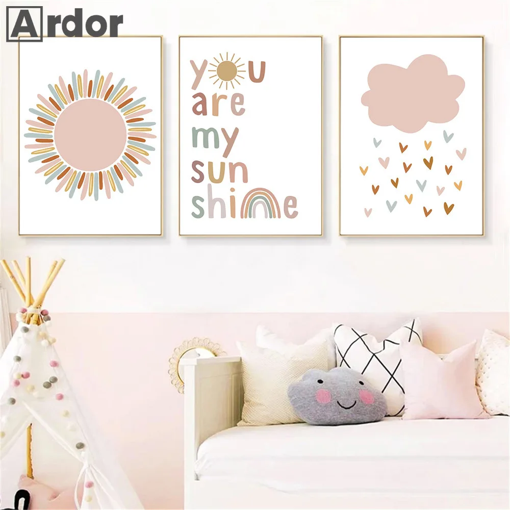 Özel Ad Posterler Bebek Kreş D - Baby Nursery You Are My Sunshine incelemesi ve fiyatı