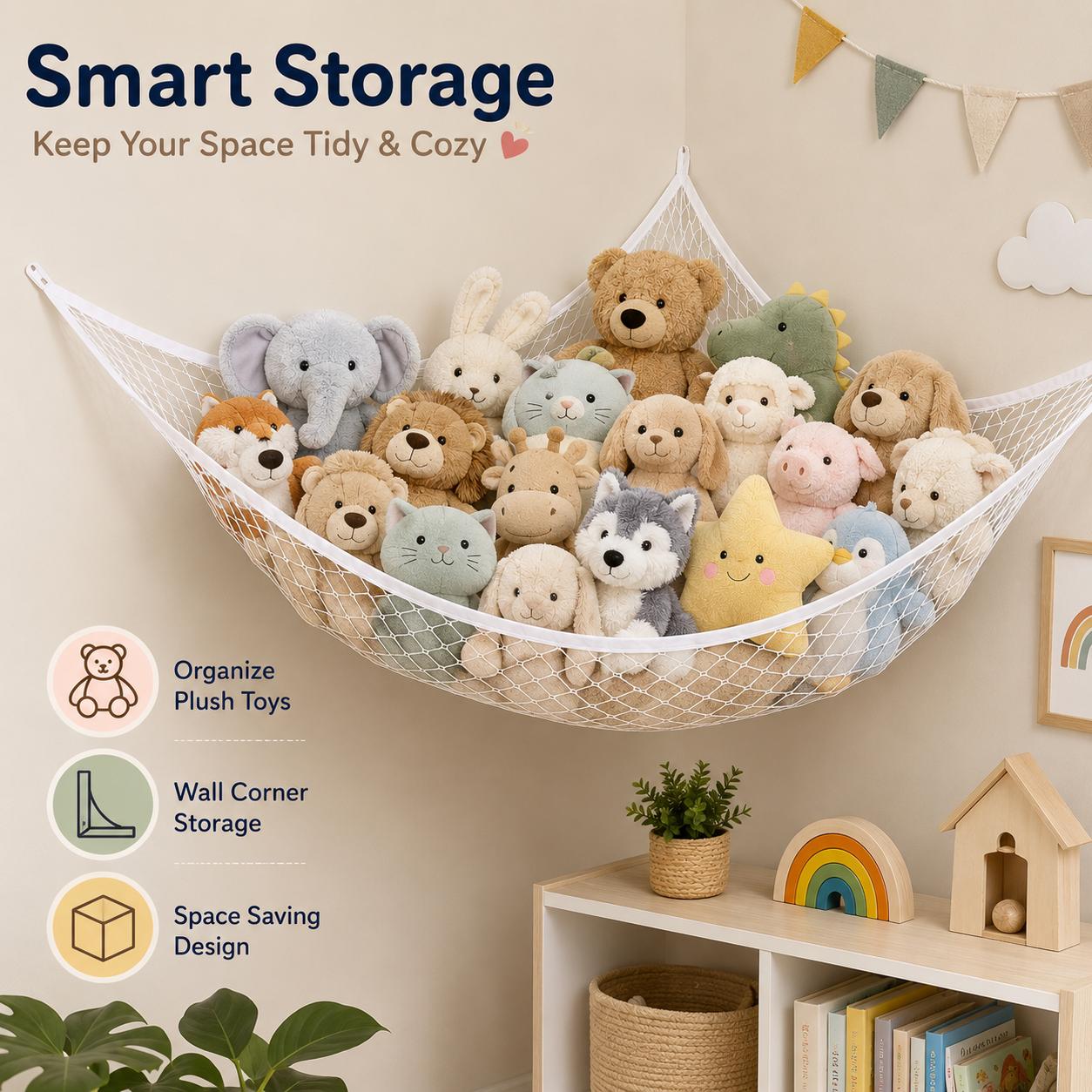 Fileli Oyuncak Saklama Hamağı  - Baby Nursery Room incelemesi ve fiyatı