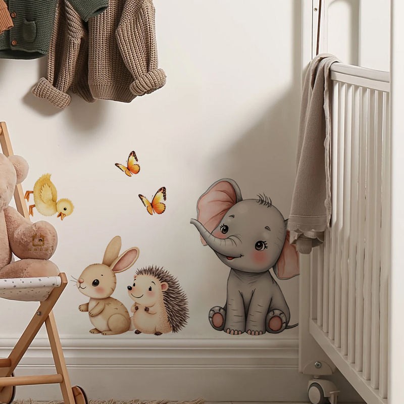 Karikatür Hayvan Duvar Sticker - Baby Nursery Room incelemesi ve fiyatı