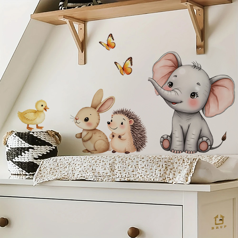Karikatür Hayvan Duvar Sticker - Baby Nursery Room incelemesi ve fiyatı