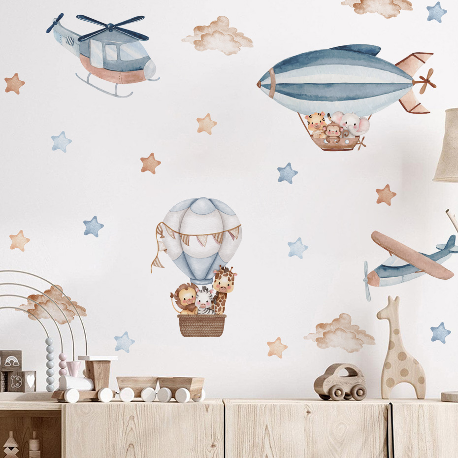 Suluboya Hayvanlar Sıcak Hava  - Baby Nursery Ideas incelemesi ve fiyatı