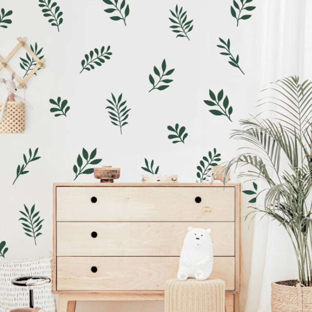 41 adet botanik yaprak duvar s - Baby Nursery Panelling incelemesi ve fiyatı