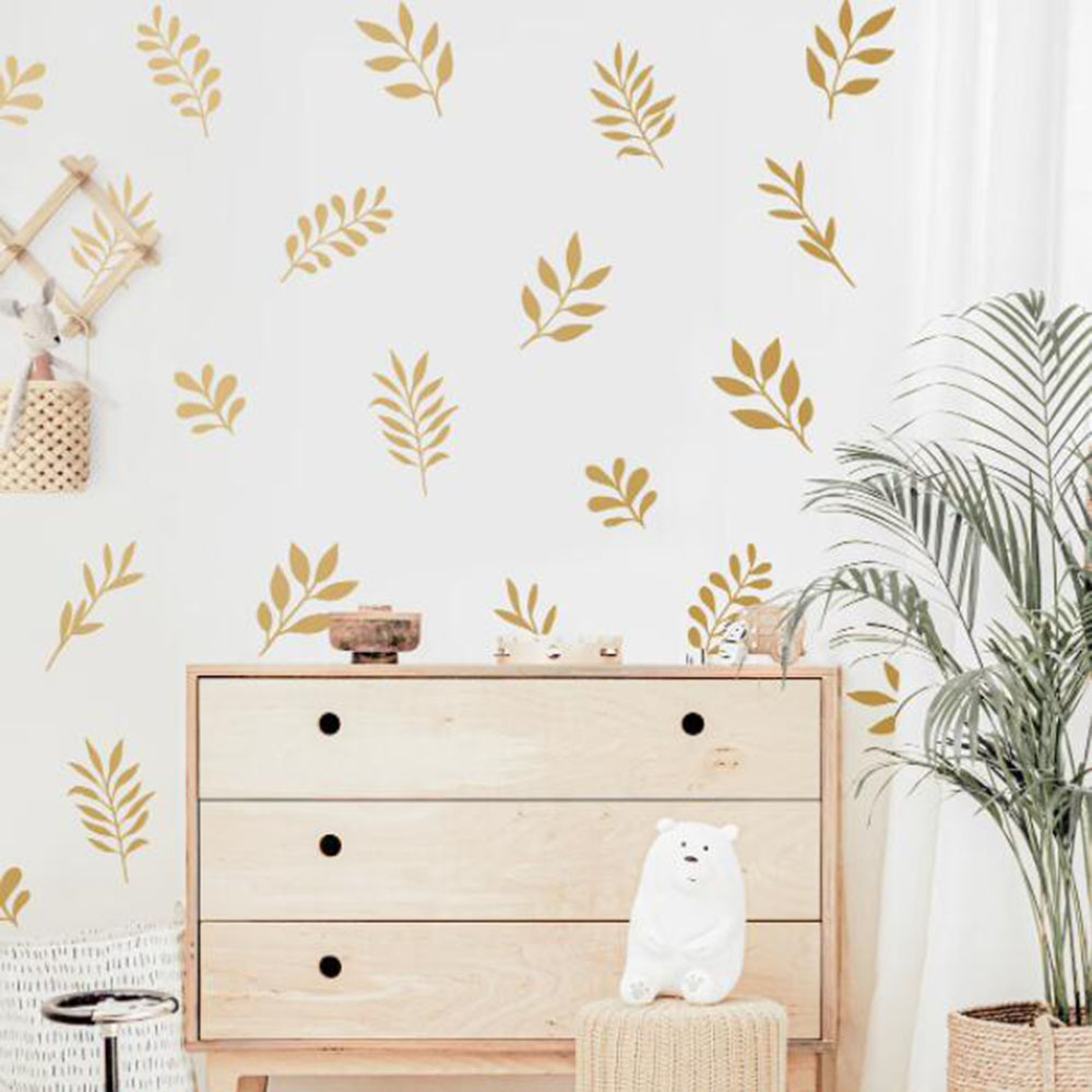 41 adet botanik yaprak duvar s - Baby Nursery Panelling incelemesi ve fiyatı