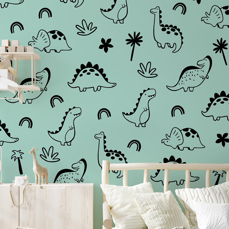 Geometrik Dinozor Ağacı Gökkuş - Baby Nursery Panelling incelemesi ve fiyatı