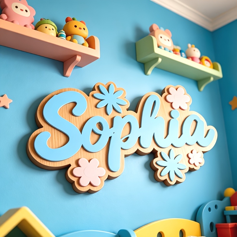 Kişiye Özel Çiçek Temalı İsiml - Baby Nursery Room incelemesi ve fiyatı