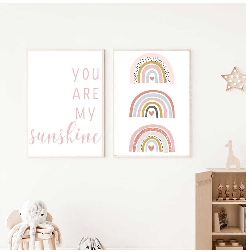 Sen benim güneşimsin gökkuşağı - Baby Nursery You Are My Sunshine incelemesi ve fiyatı